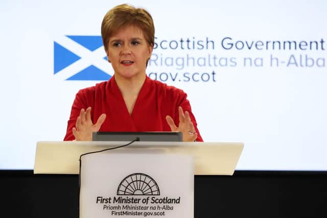 At the time, the Scottish government had decided on a slower approach to easing elements of the lockdown in Scotland, in contrast to changes in England. (Photo by Andrew Milligan - WPA Pool/Getty Images)