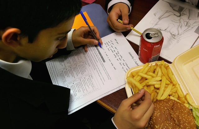 Junk food adverts will be banned before 9pm on television under the new regulations. Picture: Scott Barbour/Getty Images