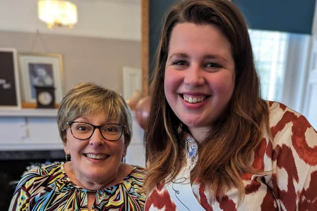 Sandy Sexton with her daughter Catherine, who is getting married in July