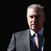 Prince Andrew, Duke of York leaves the headquarters of Crossrail at Canary Wharf on March 7, 2011 in London.
