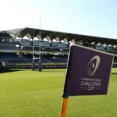 Edinburgh Rugby take on Clermont Auvergne at the Stade de Marcel-Michelin in their Challenge Cup opener. (Photo by David Rogers/Getty Images)