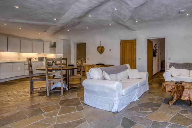 The Hobbit House's modern and open kitchen, dining and living room. Pic: Archie McLaren, Kenmore Photography