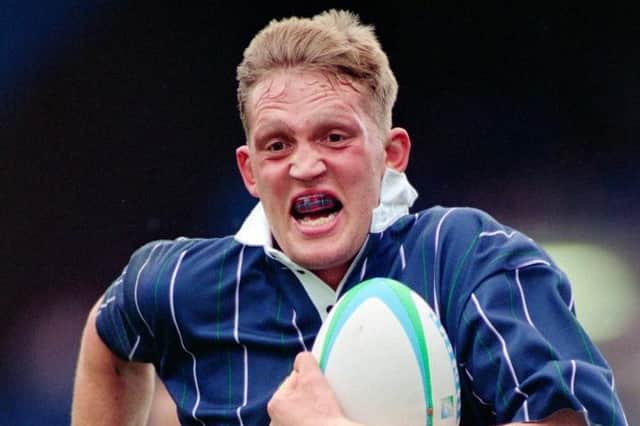 Doddie Weir in action during a Rugby World Cup Sevens match against Argentina at Murrayfield in 1993 (Picture: Mike Hewitt/Allsport/Getty Images/Hulton Archive)