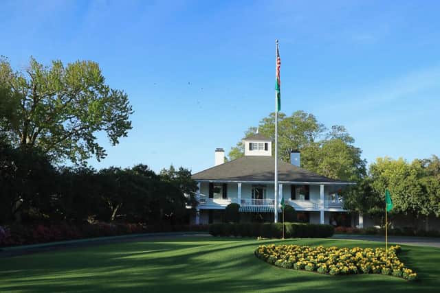 The iconic Founders Circle and clubhouse of Augusta National Golf Club (Getty Images)