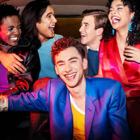 Undated Handout Photo from It’s A Sin. Pictured: (L-R) Omari Douglas as Roscoe Babatunde, Nathaniel Curtis as Ash Mukherjee, Olly Alexander as Ritchie Tozer, Callum Scott Howells as Colin Morris-Jones, Lydia West as Jill Baxter. Picture Channel 4