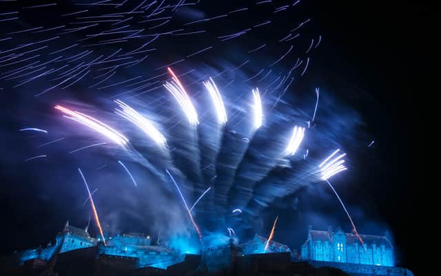 Fireworks light up the sky above Edinburgh Castle as part of Hogmanay celebrations in 2015, long before Covid hit (Picture: Ross Gilmore/Getty Images for Unicef)
