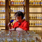 The extraordinary career of legendary Scotch whisky-maker Maureen Robinson is being celebrated as she prepares to set down her blending glass after 45 years in the industry. Picture: Mike Wilkinson