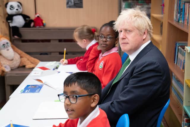 Prime Minister Boris Johnson insisted he was "not attracted" to new taxes during a school visit.