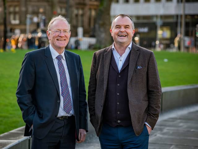 From left: Equity Gap's founder Jock Millican with fellow director Fraser Lusty. Picture: Chris Watt.