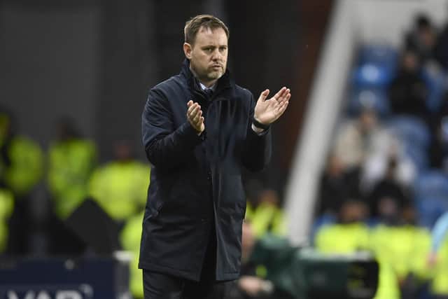 Rangers manager Michael Beale during the Viaplay Cup quarter-final win over Livingston at Ibrox. (Photo by Rob Casey / SNS Group)