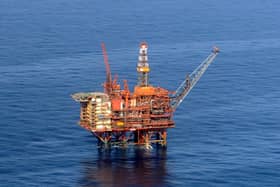 An oil platform in the North Sea. Picture: SWNS