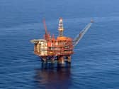 An oil platform in the North Sea. Picture: SWNS