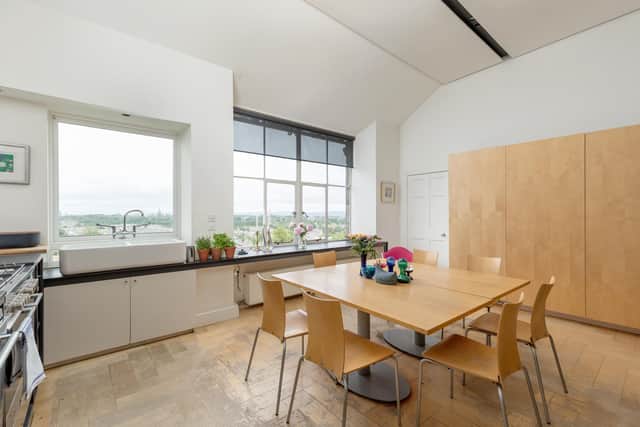 Even the kitchen at Moray Place offers stunning views over the capital and beyond
Pic: Angus Behm