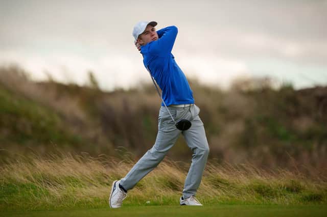Blairgowrie's Connor Graham in action during last week's Scottish Men's Open at Meldrum House, where the 16-year-old became the event's youngest winner. Picture: Scottish Golf