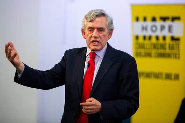 Gordon Brown says now is not the time for Scottish voters to be faced with Indyref2