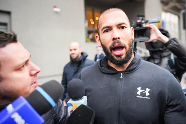 Andrew Tate has been charged with rape. Picture: AFP via Getty Images