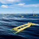 An artist’s impression of a combined wave and wind operation