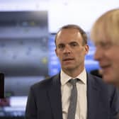 Dominic Raab, seen with Boris Johnson, says his Bill of Rights will inject 'a healthy dose of common sense into the system' (Picture: Jeff Gilbert/WPA pool/Getty Images)