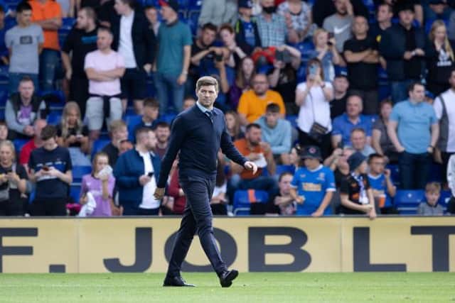 Rangers manager Steven Gerrard is expected to return to the technical area for Saturday's match against St Johnstone following his period in self-isolation. (Photo by Alan Harvey / SNS Group)