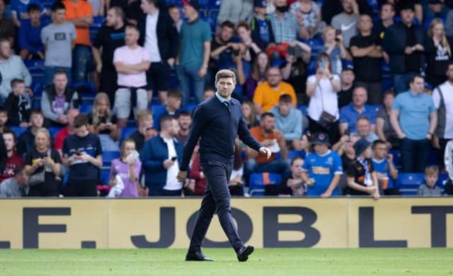 Rangers manager Steven Gerrard is expected to return to the technical area for Saturday's match against St Johnstone following his period in self-isolation. (Photo by Alan Harvey / SNS Group)