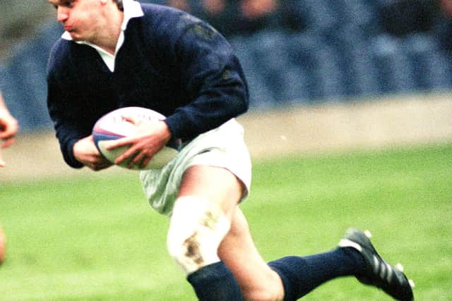Gregor Townsend in action during a match in 1994.