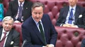 Foreign Secretary Lord David Cameron during Question to the Foreign Secretary in the House of Lords, London.