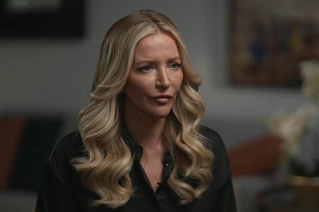 Michelle Mone during her interview on BBC Sunday with Laura Kuenssberg.