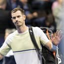Andy Murray of Great Britain looks dejected after losing to Roberto Bautista Agut in straight sets.