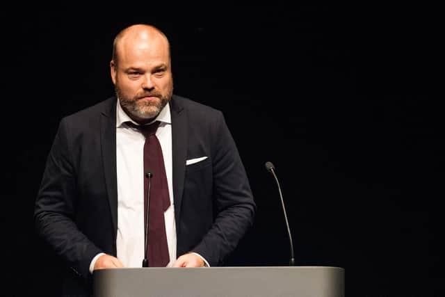 This picture taken on August 21, 2017 shows Bestseller CEO Anders Holch Povlsen during an event in Aarhus, Denmark. - The Bestseller company confirmed on April 22, 2019, that the Holch Povlsen couple lost three of their children in the attacks in Sri Lanka.The death toll from bomb blasts that ripped through churches and luxury hotels in Sri Lanka rose dramatically April 22 to 290 -- including dozens of foreigners -- as police announced new arrests over the country's worst attacks for more than a decade. (Photo by Tariq Mikkel Khan / Ritzau Scanpix / AFP) / Denmark OUT (Photo by TARIQ MIKKEL KHAN/Ritzau Scanpix/AFP via Getty Images)