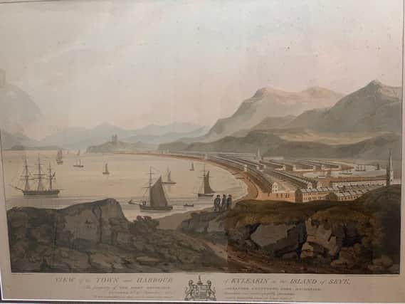 A painting of the planned New Liverpool for the site of Kyleakin village on the east coast of Skye. PIC: Contributed.