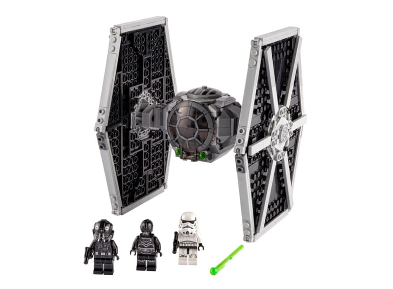 Another common sight of the Imperial Era is a TIE fighter. Priced at £34.99, LEGO Star Wars 75300 Imperial TIE Fighter features three minifigures, a TIE Fighter Pilot with a blaster pistol, a Stormtrooper with a blaster, and an NI-L8 Protocol Droid, to really give you a sense of the setting.
