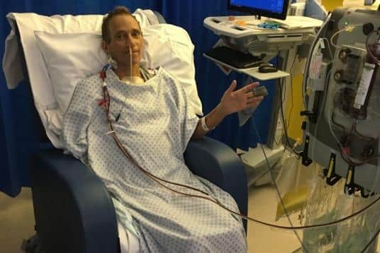 Jim Ashworth-Beaumont spent three and a half months in hospital