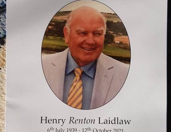 Renton Laidlaw's life was celebrated in a service held in Holy Trinity Church in St Andrews