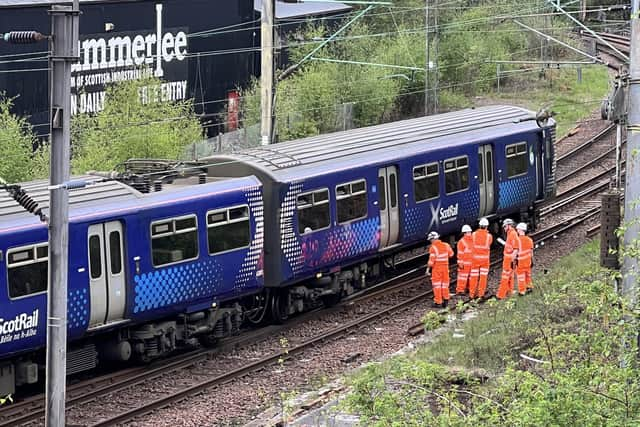 Network Rail said two sets of points would have to be replaced before the line could be reopened. Picture: Lisa Ferguson