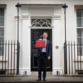 Chancellor of the Exchequer Jeremy Hunt leaves 11 Downing Street, London, with his ministerial box before delivering the UK Budget (Picture: Stefan Rousseau/PA Wire)