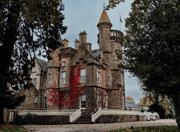 Renowned for hosting exclusive weddings and events, Carlowrie Castle, some ten miles outside Edinburgh, was built in 1852 in the Scottish Baronial style.