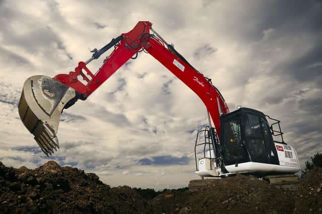 The UK Department for Business Energy and Skills (BEIS) awarded the funding of more than £400,000 to Danfoss through its red diesel replacement competition, which seeks to accelerate the transition to electric off-road vehicles such as excavators. Picture: Peter Dibdin