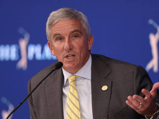 Jay Monahan, commissioner of the PGA Tour, sent an email update to players on the talks.