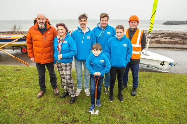 John Fenwick (SWSA Chair), Wendi Cuffe (SWSA trustee), Struan Young, Michael Davitt, Tom Wilson (SWSA instructor), Jenna Hermans and Michael Scanlan of Clark Contracts.