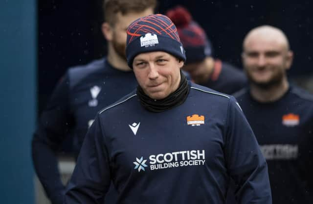 Hamish Watson pictured at an Edinburgh training session at DAM Health Stadium on Tuesday.  (Photo by Mark Scates / SNS Group)