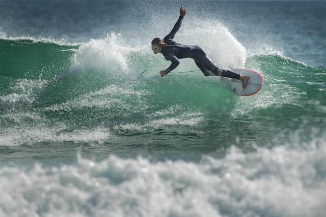 Ben Larg, the Scottish surfer from Tiree who stars in Martyn Robertson's documentary film Ride the Wave. Photography by DUTCH-ENGELS.