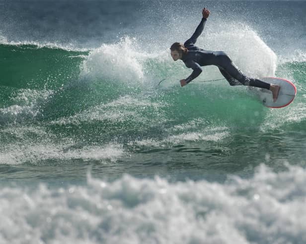 Ben Larg, the Scottish surfer from Tiree who stars in Martyn Robertson's documentary film Ride the Wave. Photography by DUTCH-ENGELS.