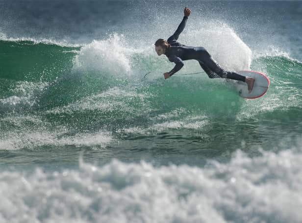 Ben Larg, the Scottish surfer from Tiree who stars in Martyn Robertson's documentary film Ride the Wave. Photography by DUTCH-ENGELS.