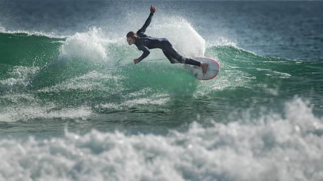 Ben Larg, the Scottish surfer from Tiree who stars in Martyn Robertson's documentary film Ride the Wave. Photography by DUTCH-ENGELS.