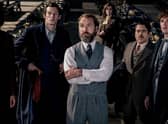 Jessica Williams, Callum Turner, Jude Law , Catherine Waterson, Dan Fogler and Eddie Redmayne in Fantastic Beasts: The Secrets of Dumbledore