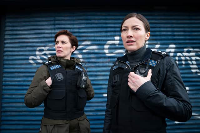 DI Kate Fleming, Vicky McClure, and DCI Joanne Davidson, Kelly MacDonald, in Line of Duty series six.