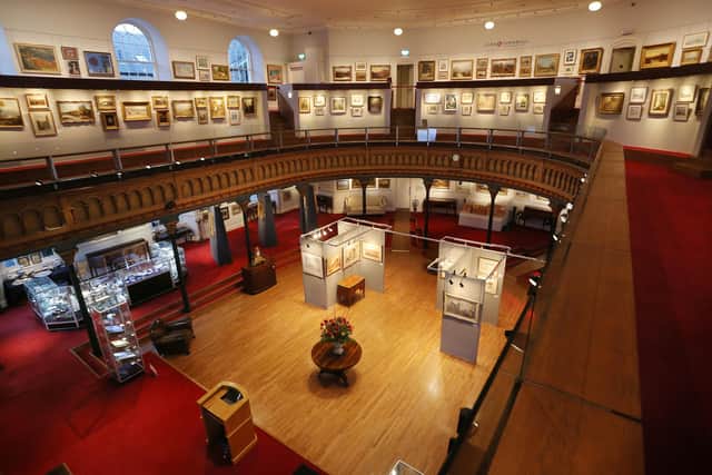 Lyon & Turnbull's main saleroom in Edinburgh, which potential buyers can now walk around on virtual tours to view the lots prior to auctions.
