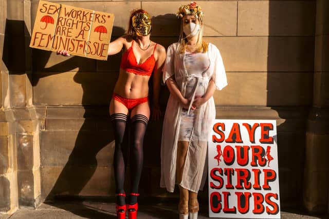 Edinburgh dancers are going to fight the strip club ban until their 'last breath'. Picture: Mina Karenina USW