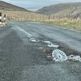 A pothole near the Fairy Pools in Skye. Picture: Liam Cousins