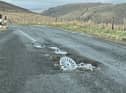 A pothole near the Fairy Pools in Skye. Picture: Liam Cousins